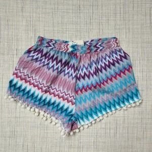 4/$25 Vintage Havana Chevron Pom Pom Shorts